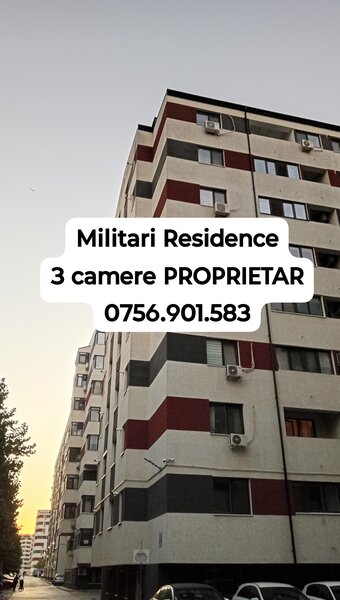 Militari  Proprietar vand 3 camere Auchan Militari Avangarde City